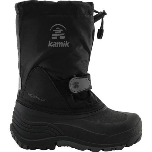 Kamik Boys Toddler 13 Black Waterbug 5 Insulated Waterproof Winter Snow Boots - Picture 1 of 10